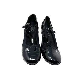 Womens Dress Shoes Size 8 Black Mary Janes Aerosoles Casual High Heels